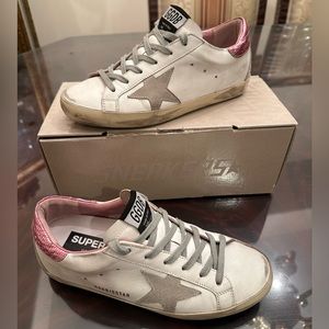 Golden Goose Women’s White Ice Pink Sneakers